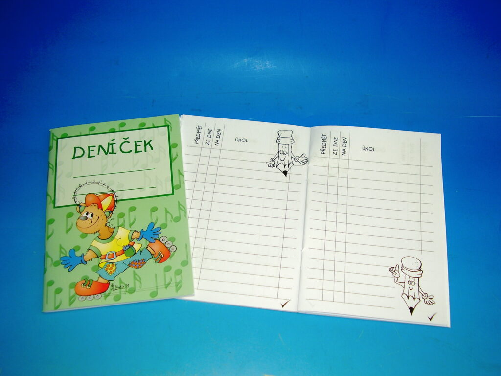 Deníček pro školáky A6, 1-2tř., holčička, úkolníček