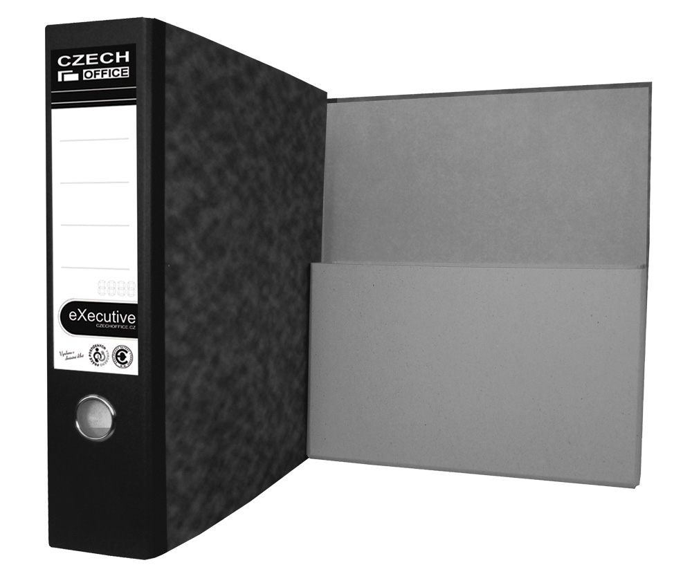 Pořadač archivní s kapsou a výsekem A4, 7,5 cm modrý