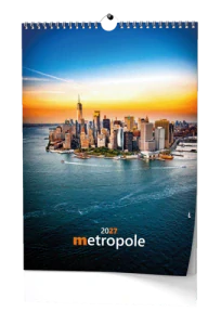 Nástěnný kalendář - Metropole - A3
