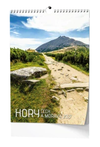 Nástěnný kalendář - Hory Čech a Moravy - A3