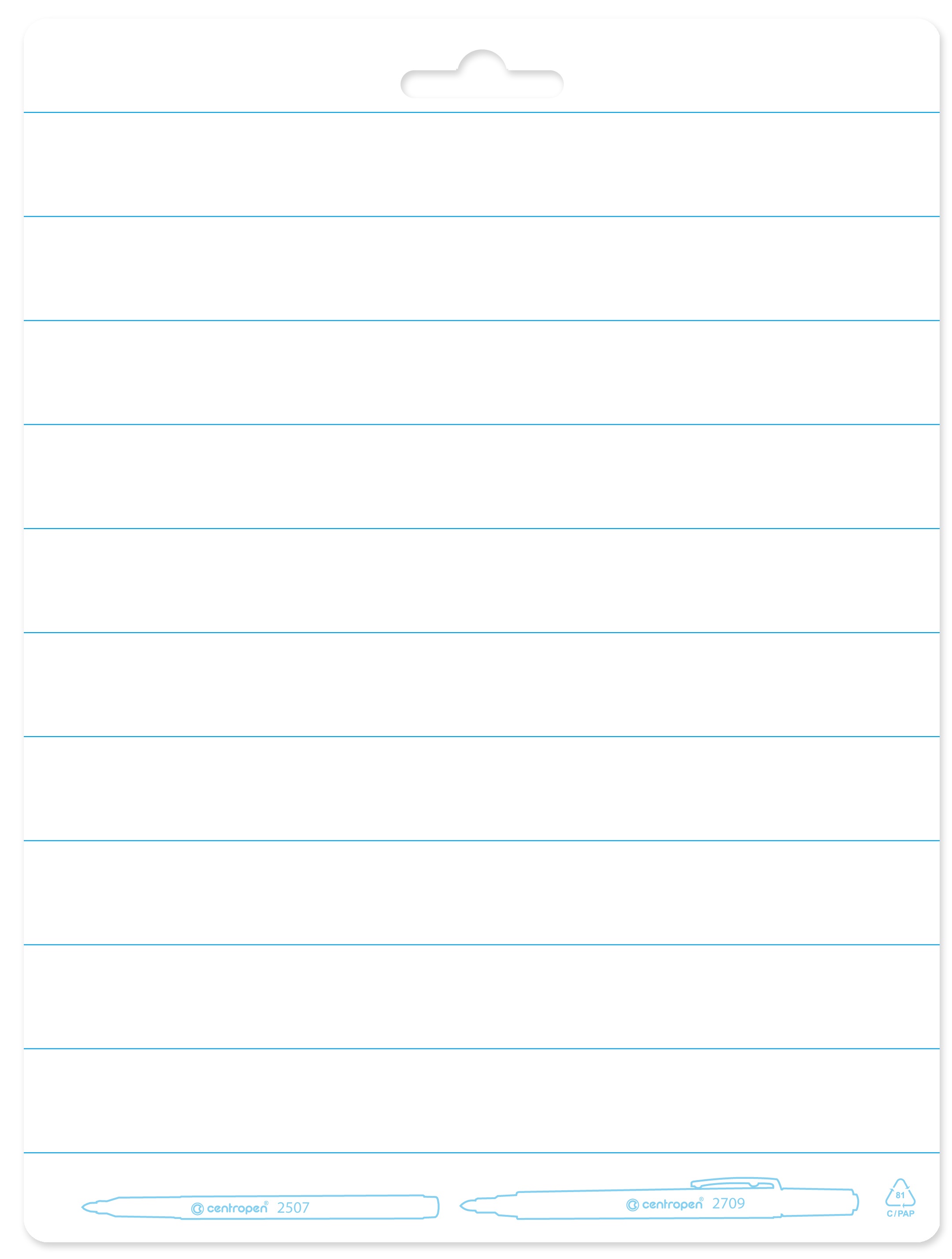 Tabulka A5 Maja 7729 Centropen (24x18cm,+dva značkovače, pom.linky, oboustranná, mája)