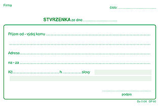 Stvrzenka A6,samopropis,100 listů, OPTYS 1080