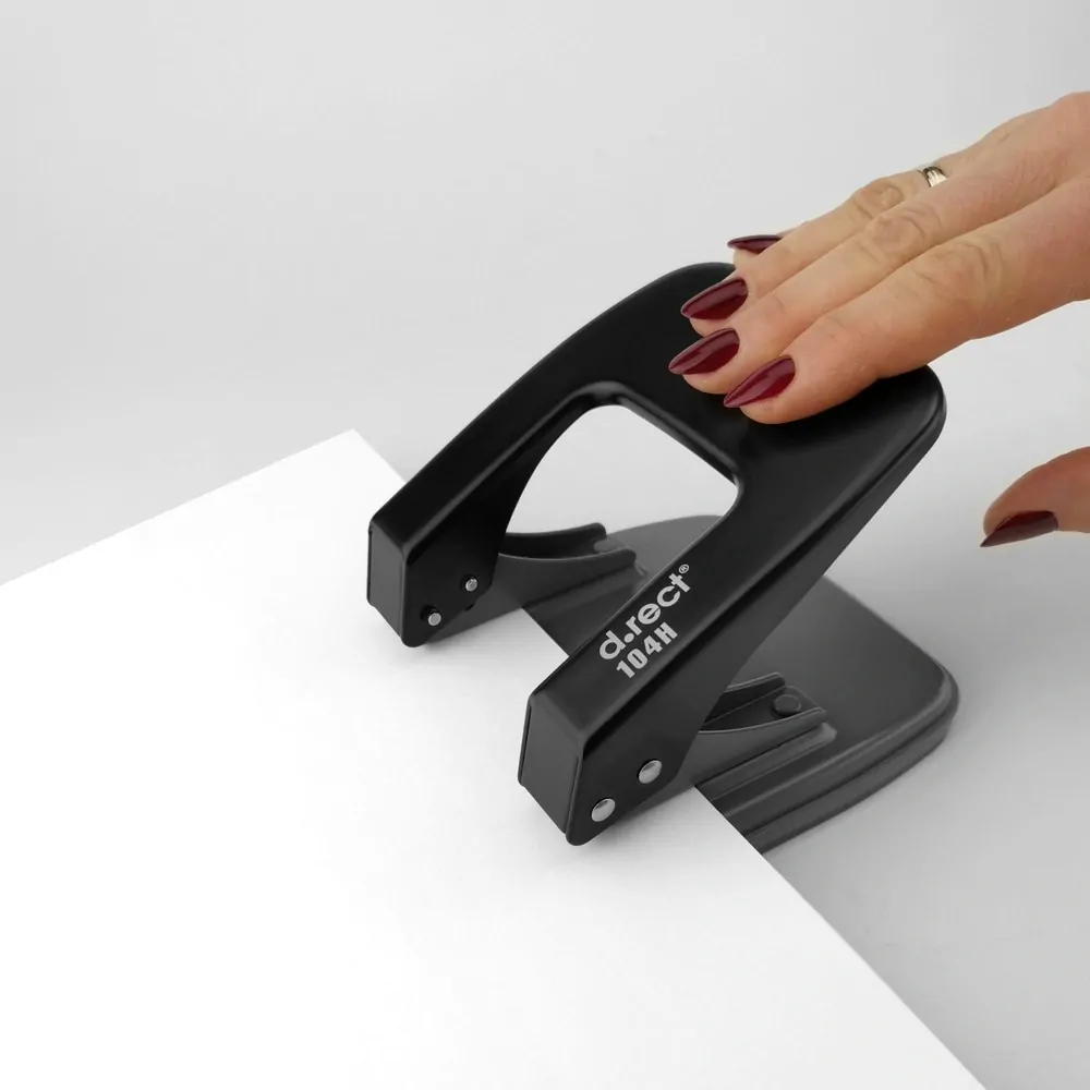 Děrovačka, na 40 listů, kovová, dorazová lišta, 0104H