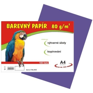 Papír pro výtvarku 80g A4 , fialový, 1 list