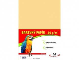 Papír pro výtvarku 80g A4 , krémový, 1 list