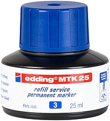 Náhradní inkoust Edding MTK 25, modrá, do permanentního popisovače Edding