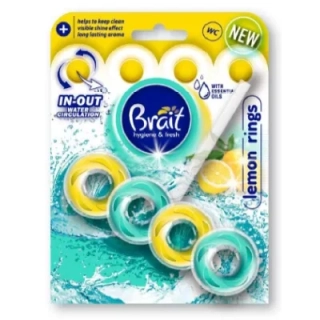 Brait kostka do WC RINGO s vůní citronu 40 g