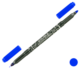 Permanentní popisovač 3616, modrý, na CD/DVD/BD, oboustranný 0,6 a 2,5mm, CENTROPEN