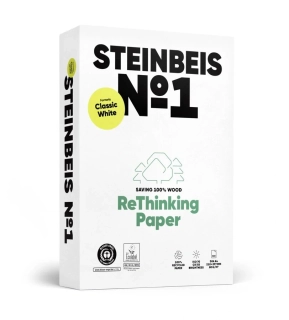 Xerografický papír, recyklovaný, A4, 80g, Steinbeis č. 1, bělost 70%, EKO