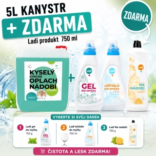 DYNAMIC kyselý strojní oplach nádobí 5l + ZDARMA 1 výrobek dle vašeho výběru