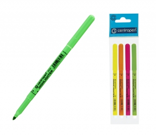 Zvýrazňovač sada 2532/4, kulatý hrot, stopa 1,8mm, CENTROPEN