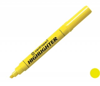 Zvýrazňovač 8552 žlutý, šíře stopy 1-4,6mm, klínový hrot, CENTROPEN