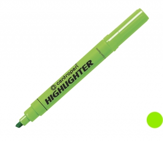 Zvýrazňovač 8552 zelený, šíře stopy 1-4,6mm, klínový hrot, CENTROPEN