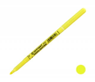 Zvýrazňovač 2532 žlutý, kulatý hrot, stopa 1,8mm, CENTROPEN