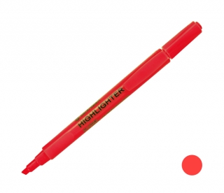 Zvýrazňovač 8722 červený, klínový hrot, stopa 1-4mm, CENTROPEN