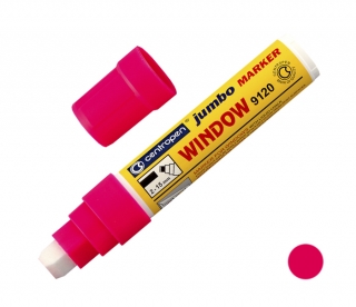 Značkovač Jumbo 9120 na sklo růžový, stopa 2-15mm, křídový, CENTROPEN