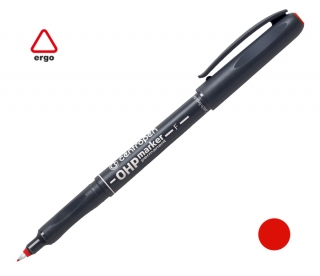 Popisovač 2636 F permanent červený stopa 0,6mm, CENTROPEN