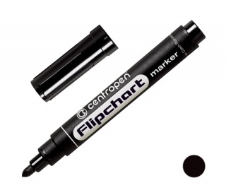 Značkovač 8550 černý na papírové tabule Flipchart stopa 2,5mm, CENTROPEN