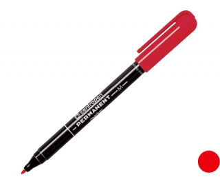 Popisovač 2846 permanent červený,stopa 1mm, CENTROPEN