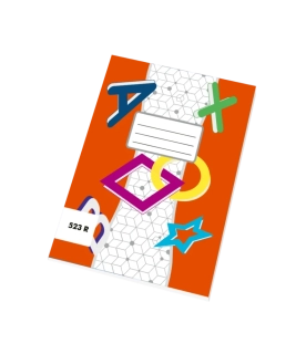 Sešit A5 523 20listů linka EKO (linka co 12mm)
