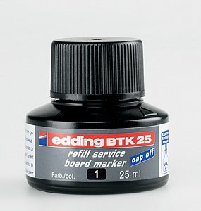 Náhradní inkoust Edding BTK 25, černý, pro tabulové popisovače