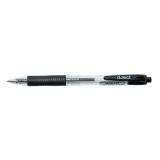 Kuličkové pero, BALL PEN, pero s gumovým úchopem, černé (černě i píše)