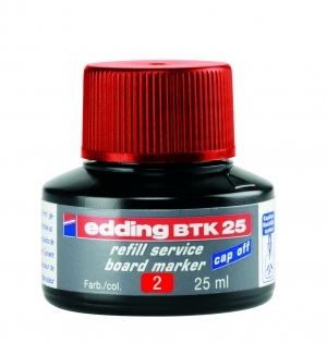 Náhradní inkoust Edding BTK 25, červený, pro tabulové popisovače