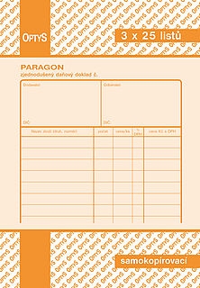 Paragon A6 samopropis 3x25l,číslovaný, OPTYS 1096