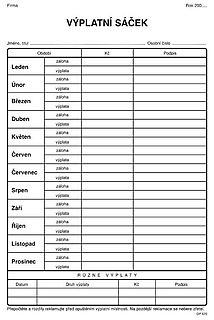 Výplatní sáček OPTYS 1570