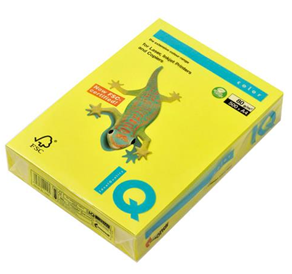 Papír xerografický IQ COLOR A4 80g, 500listů, NEON žlutý NEOGB