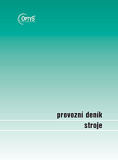 Provozní deník stroje A4,22 listů,nepropis OPTYS 1234
