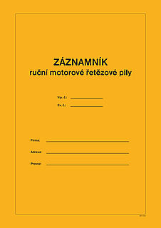 Záznamník ruční motorové pily A4 OPTYS 1235