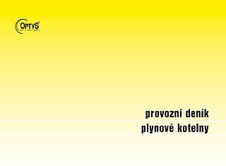Provozní deník plynového kotle A4,28 listů OPTYS 1241
