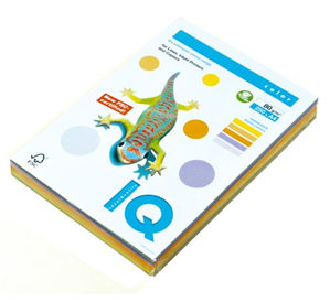 Papír xerografický IQ COLOR A4, 80gr., 5x50li./250li., MIX trendové barvy