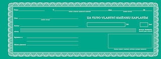 Směnka vlastní - zaplatím OPTYS 1114