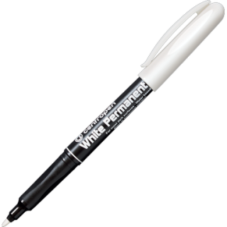 Popisovač 2686 permanent bílý ,stopa 1,2 mm