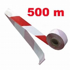 Páska výstražná 7cm/500m nelepící červeno-bílá