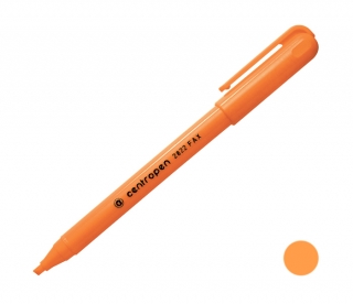 Zvýrazňovač 2822 oranžový, šíře stopy 1-3mm, klinový hrot, CENTROPEN