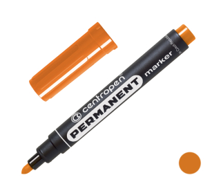 Značkovač 8566 permanent oranžový stopa 2,5mm válcový hrot, CENTROPEN
