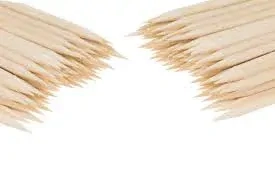 Špejle, hrocené, 30 cm, 100 ks/bal. 