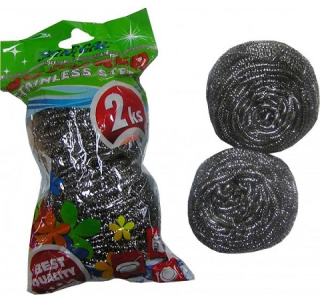Drátěnka nerezová, 40g., 2ks v bal., JUMBO