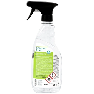 Demyro ALKO 500ml. s rozprašovačem, dezinfekční prostředek pro dezinfekci povrchů i rukou.