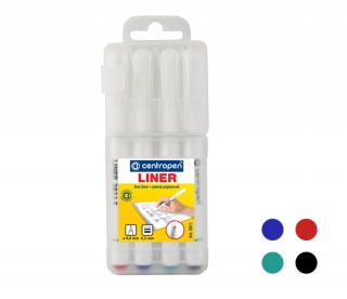 Popisovač 2811 liner, 0,3mm, sada 4 barev, CENTROPEN