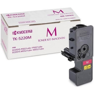 TK5220M Toner pro P5021cdn, P5021cdw, M5521cdn, M5521cdw tiskárny KYOCERA magenta, 1,2tis. stran