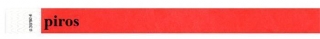 Identifikační náramky, 3/4", červená, tyvek