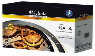 Toner pro "LaserJet 1010, 1015, 1018" tiskárny, VICTORIA Černá, 2 tis.stran