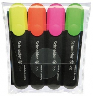 Zvýrazňovač "Job 150", 4 barvy, 1-5mm, SCHNEIDER