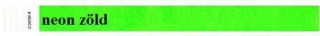 Identifikační náramky, 3/4", neon zelená, tyvek