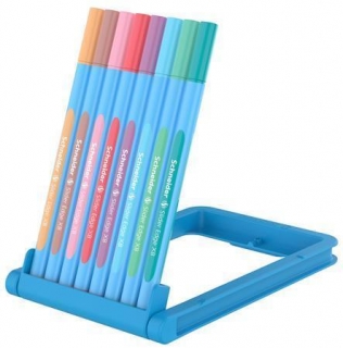 Kuličkové pero "Slider Edge XB Pastel", sada 8 barev, 0,7 mm, s uzávěrem, SCHNEIDER