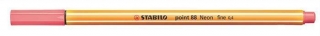 Liner "Point 88", neonově červená, 0,4mm, STABILO